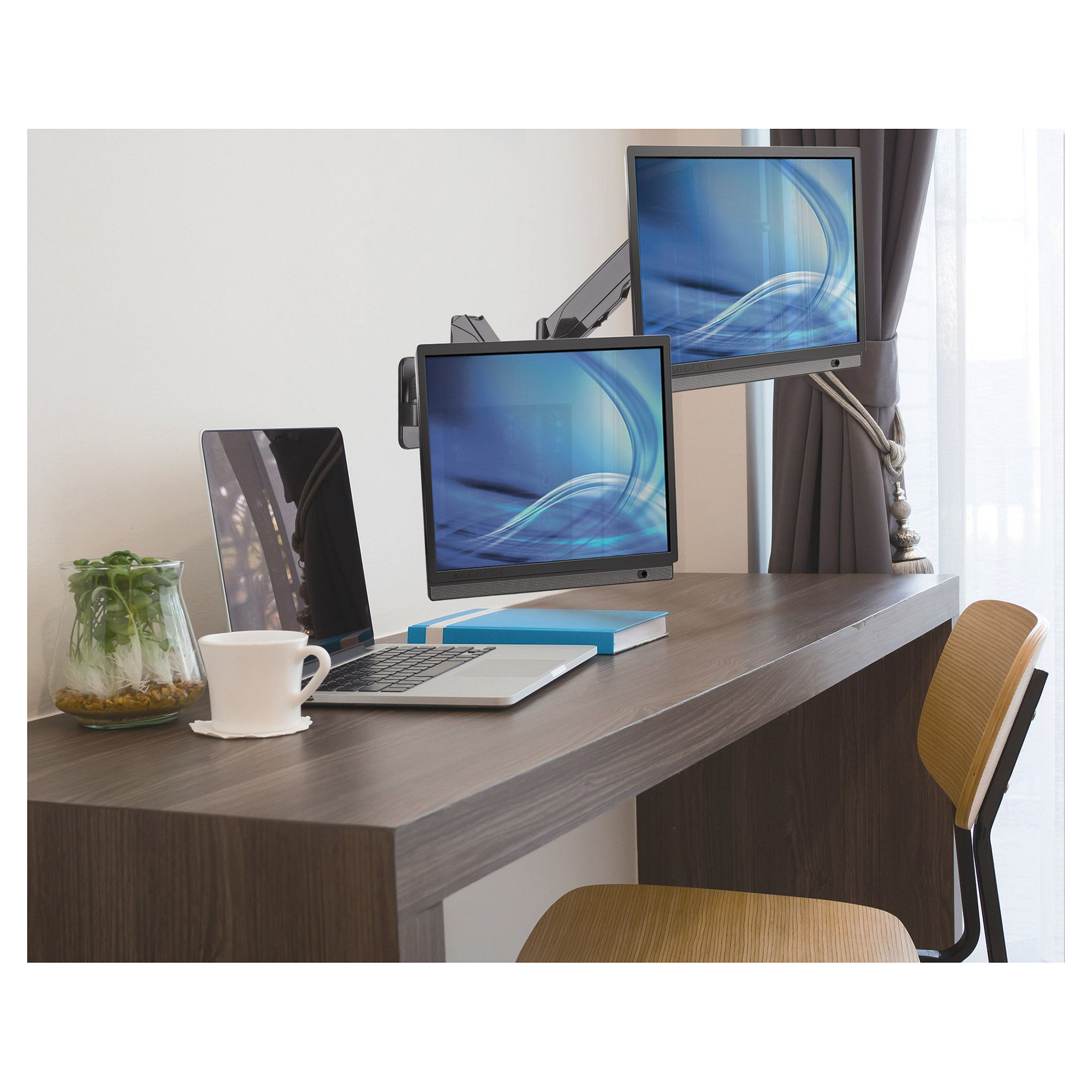Zidni nosač MANHATTAN 17''-32'' (2x8kg, crni)-7