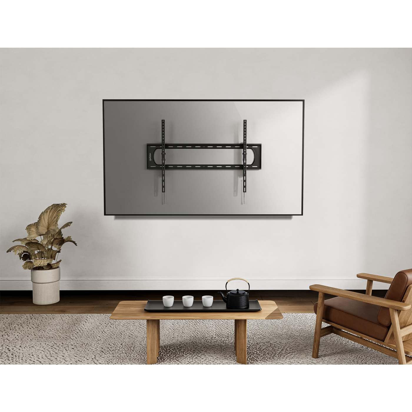 Manhattan TV nosač zidni 60"-120" do 120kg, crni-6