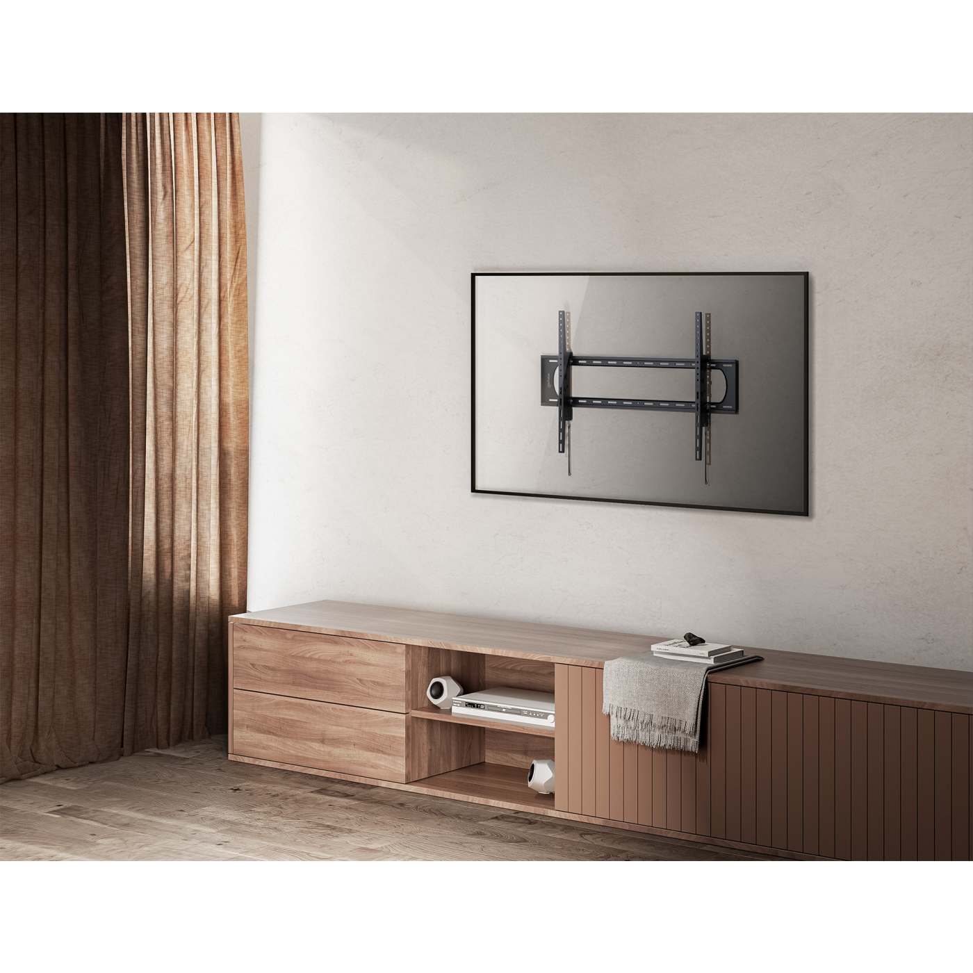 Manhattan TV nosač zidni 60"-120" do 120kg, crni-7
