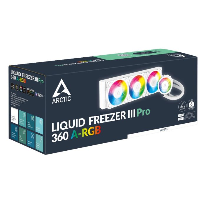 Vodeno hlađenje ARCTIC Liquid Freezer III Pro 360mm A-RGB (Intel/AMD kompatibilnost, 800-2800 rpm, 12x A-RGB GEN2 LED, 3x P12 PRO A-RGB ventilator)-5