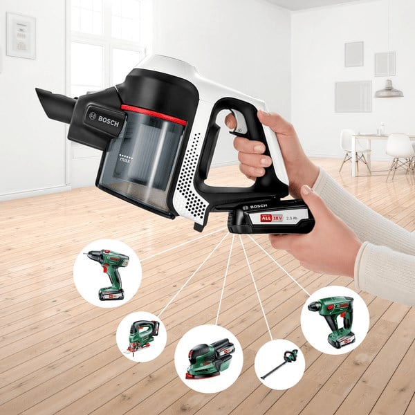 Bosch Serie 6 BCS61113 stick vacuum/electric broom 2-in-1 stick vacuum Battery Dry Bagless White-5