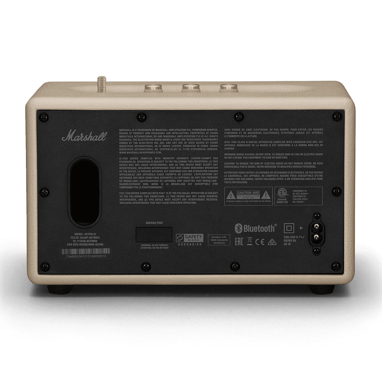 Bežični Hi-Fi zvučnik MARSHALL Acton III Bluetooth Cream-3