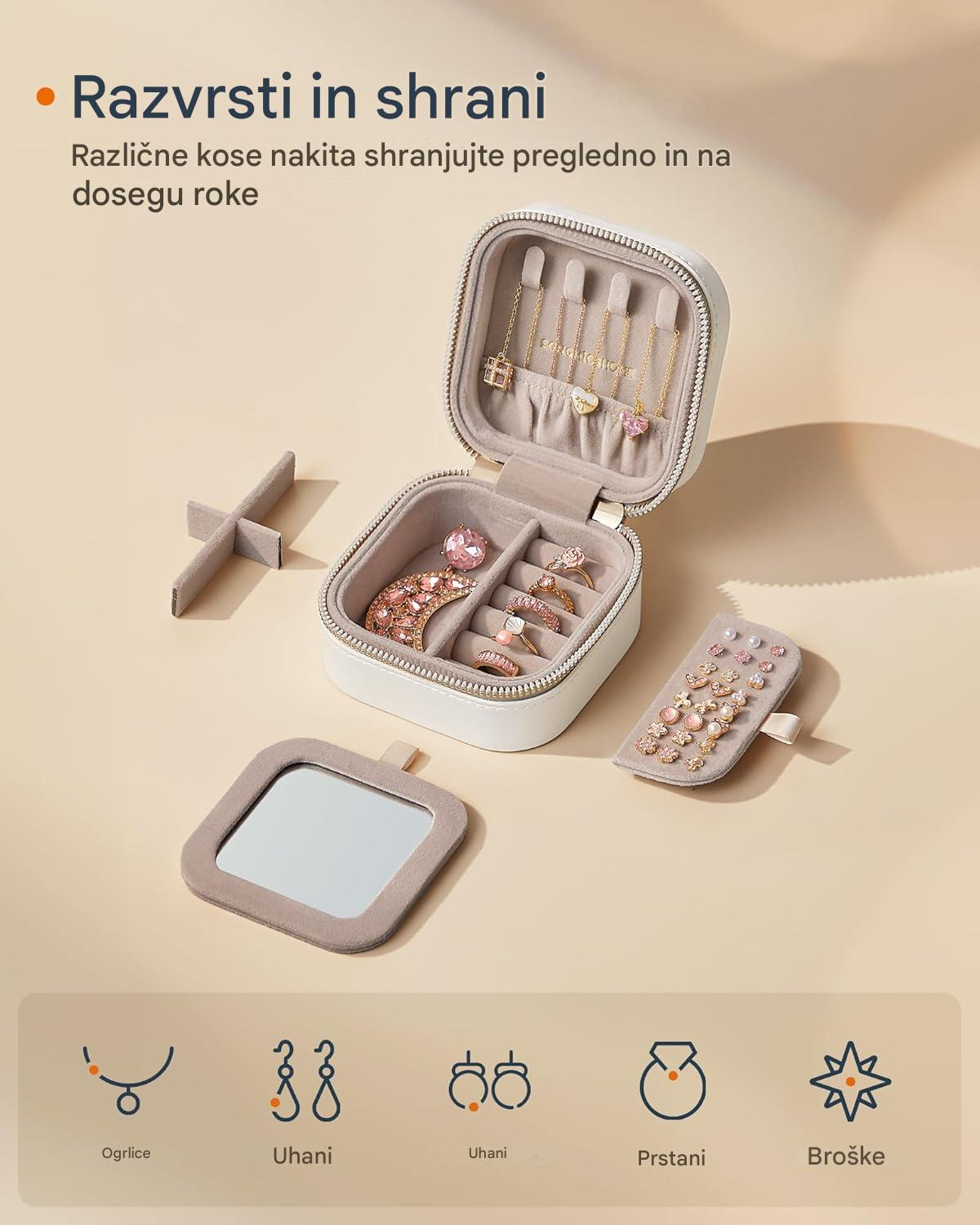 PUTNA KUTIJA ZA NAKIT SONGMICS ANAH UJBC179W01 (Cloud White)-4
