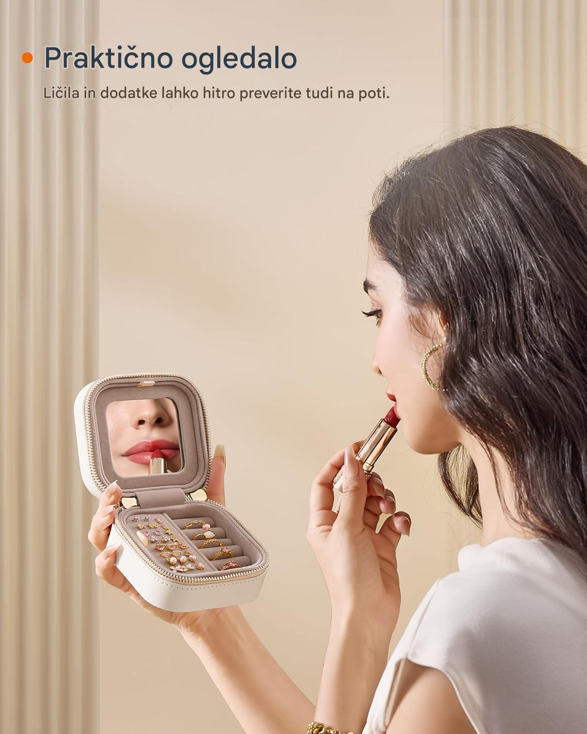 PUTNA KUTIJA ZA NAKIT SONGMICS ANAH UJBC179W01 (Cloud White)-2