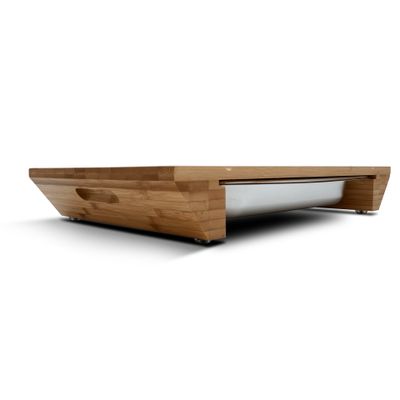 Daska za rezanje FIREROCKET bambus s posudom od nehrđajućeg čelika (45 x 30 cm)-0