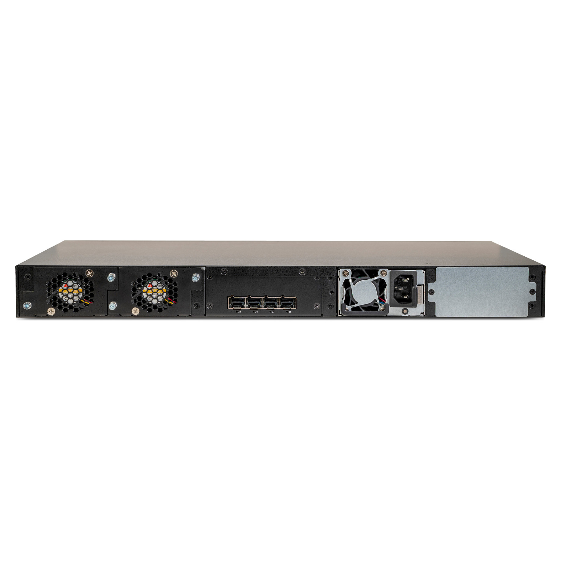 Mrežni preklopnik LANCOM XS-6128QF (28 portova, 20x 10G SFP+, 4x 25G SFP28, 4x 40G QSFP+, L3 Lite, upravljiv)-1