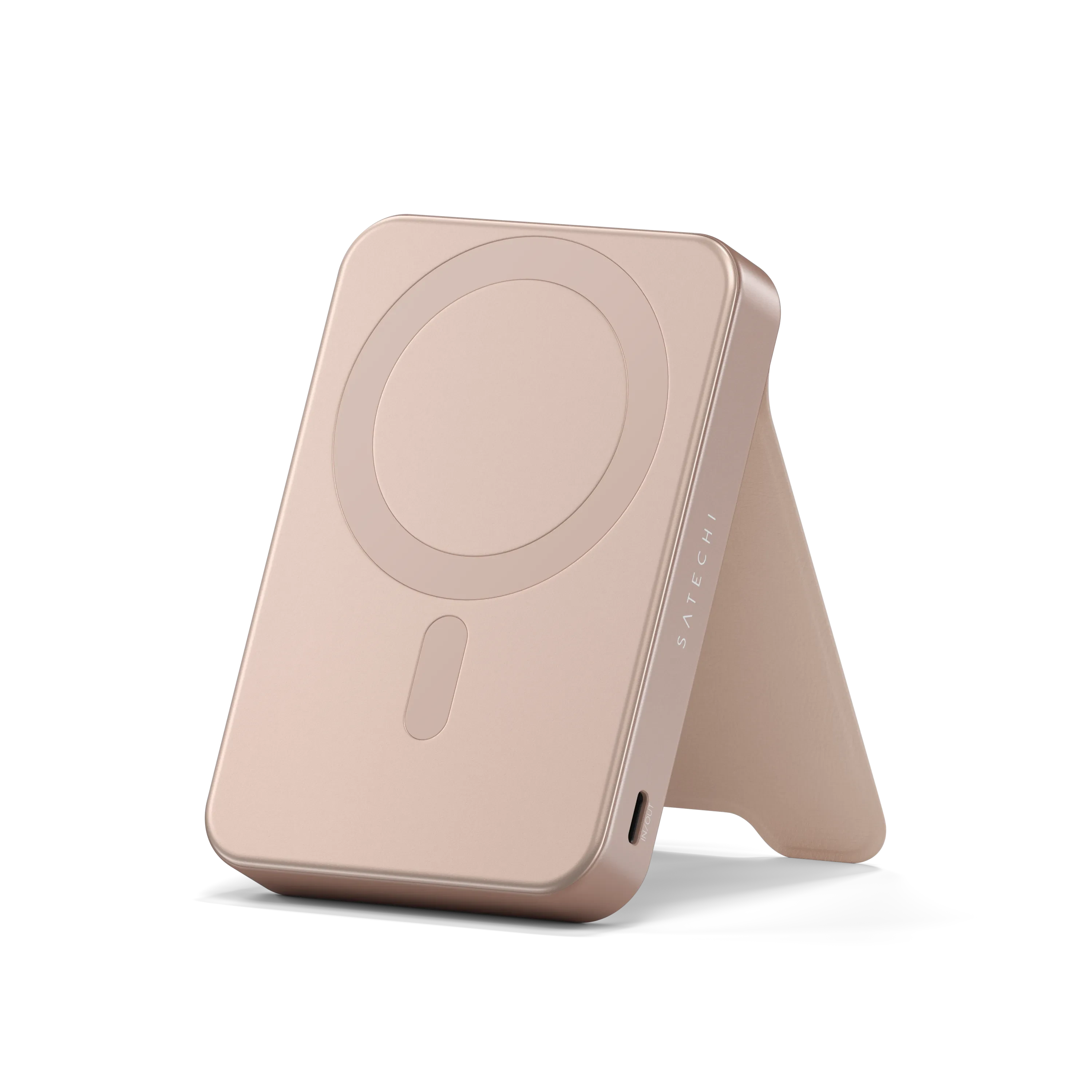 Power Bank SATECHI Qi2 10K Magnetic with Stand - Desert Rose-0