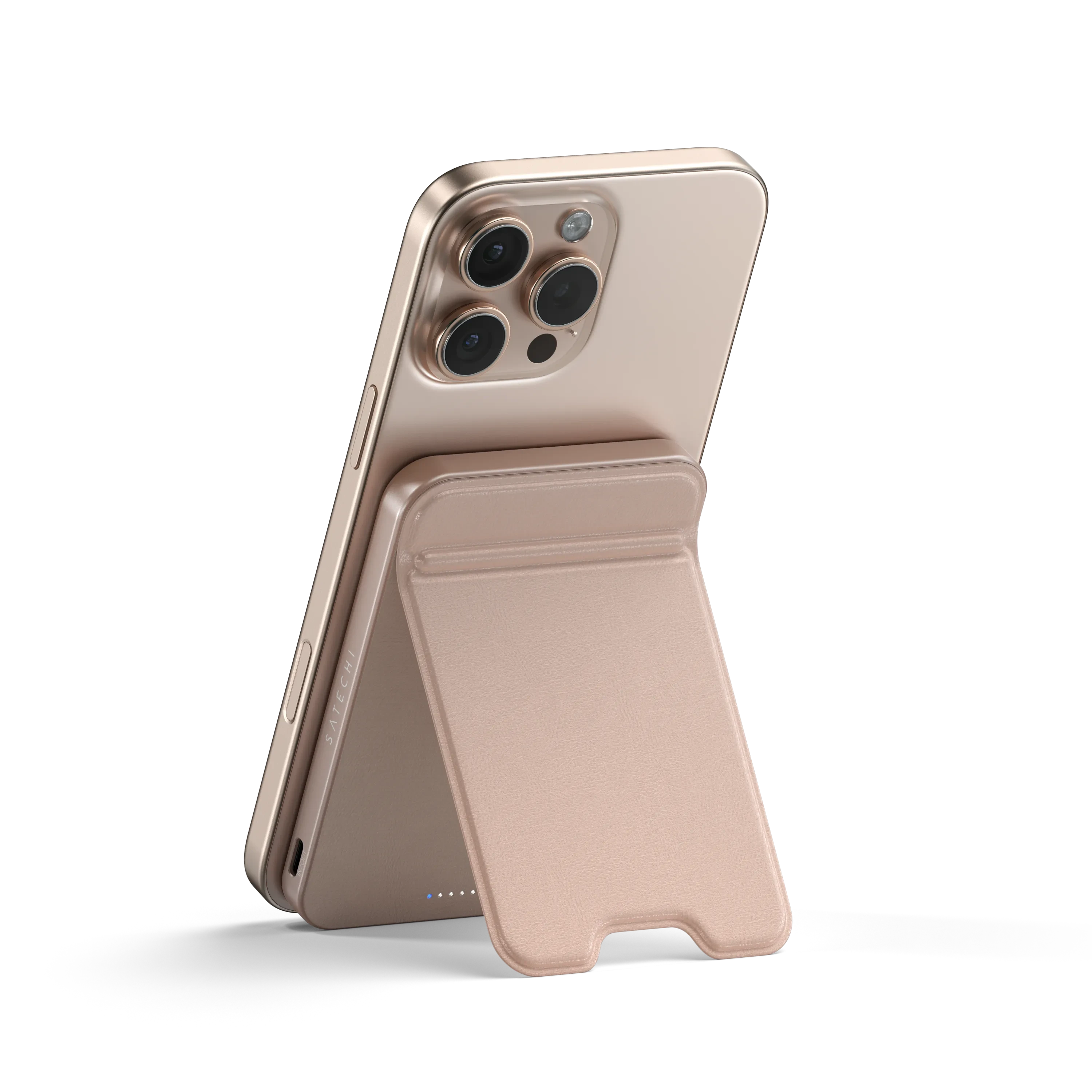 Power Bank SATECHI Qi2 5K Magnetic with Stand - Desert Rose-2