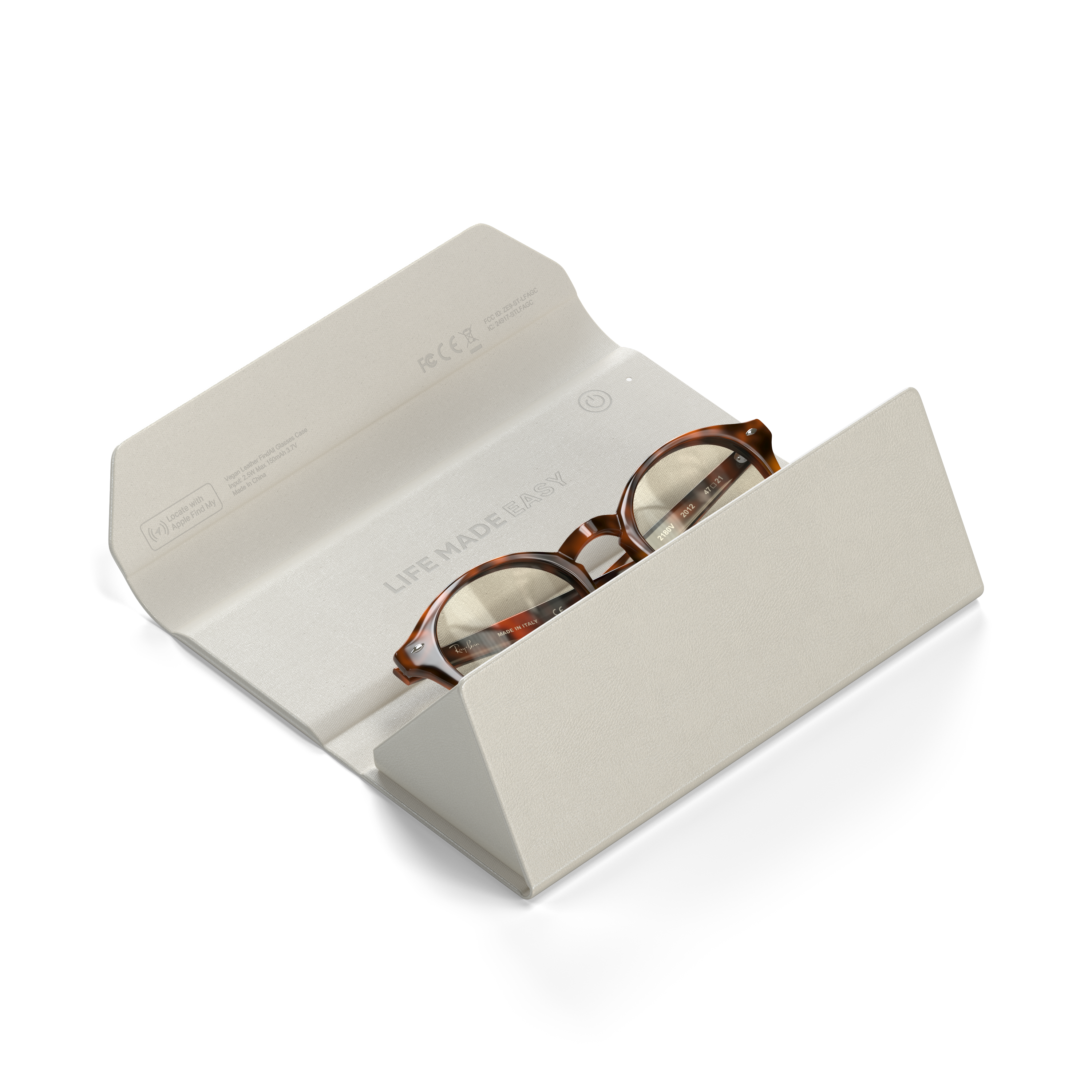 Futrola za naočale SATECHI Vegan-Leather FindAll - Pijesak-7
