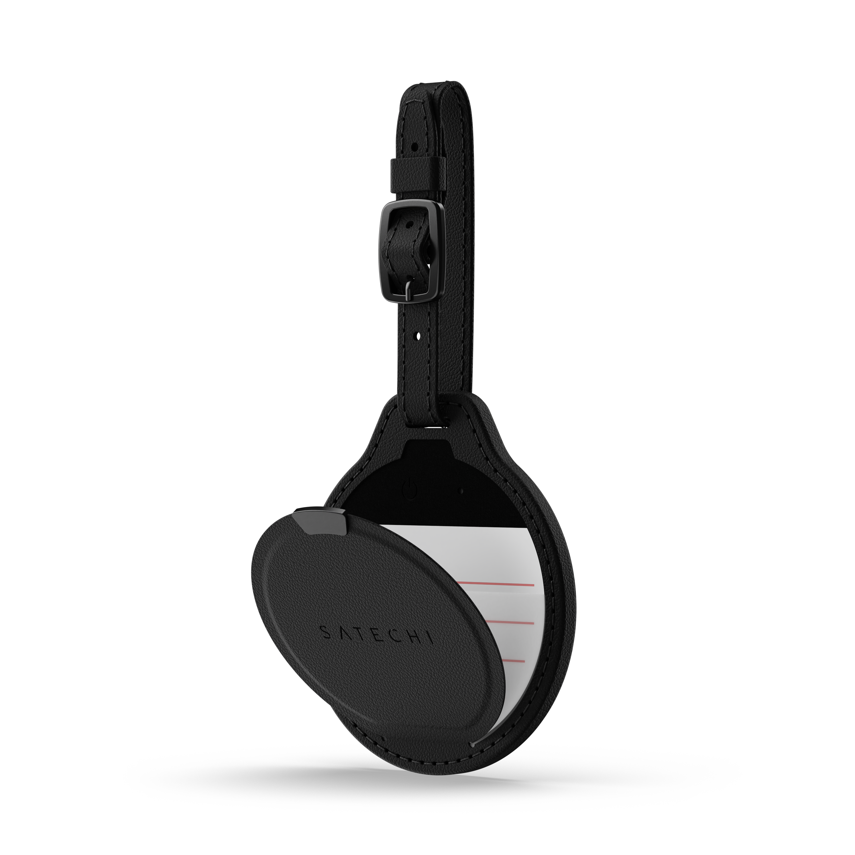 Oznaka za prtljagu SATECHI Vegan-Leather FindAll - Crna-0