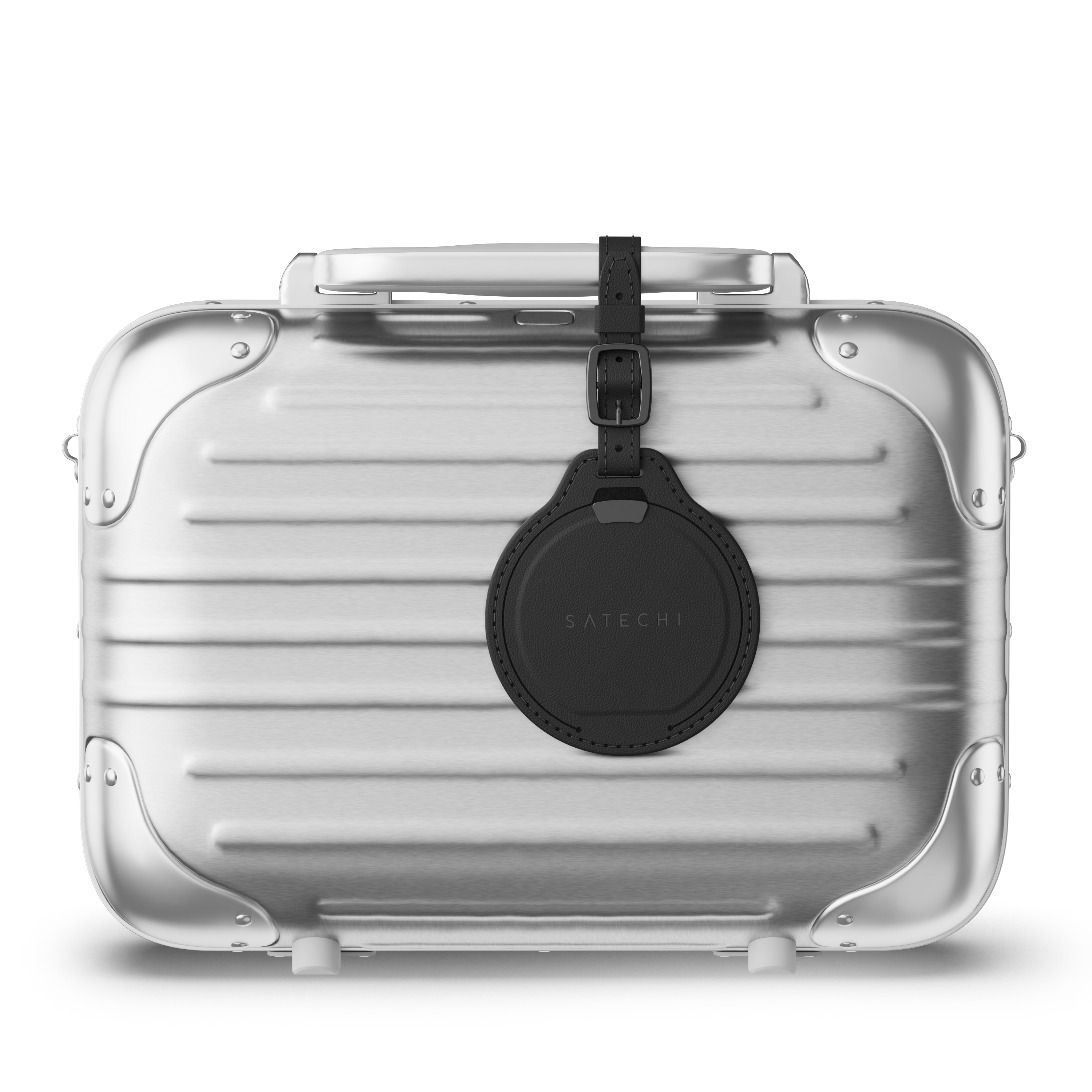 Oznaka za prtljagu SATECHI Vegan-Leather FindAll - Crna-2