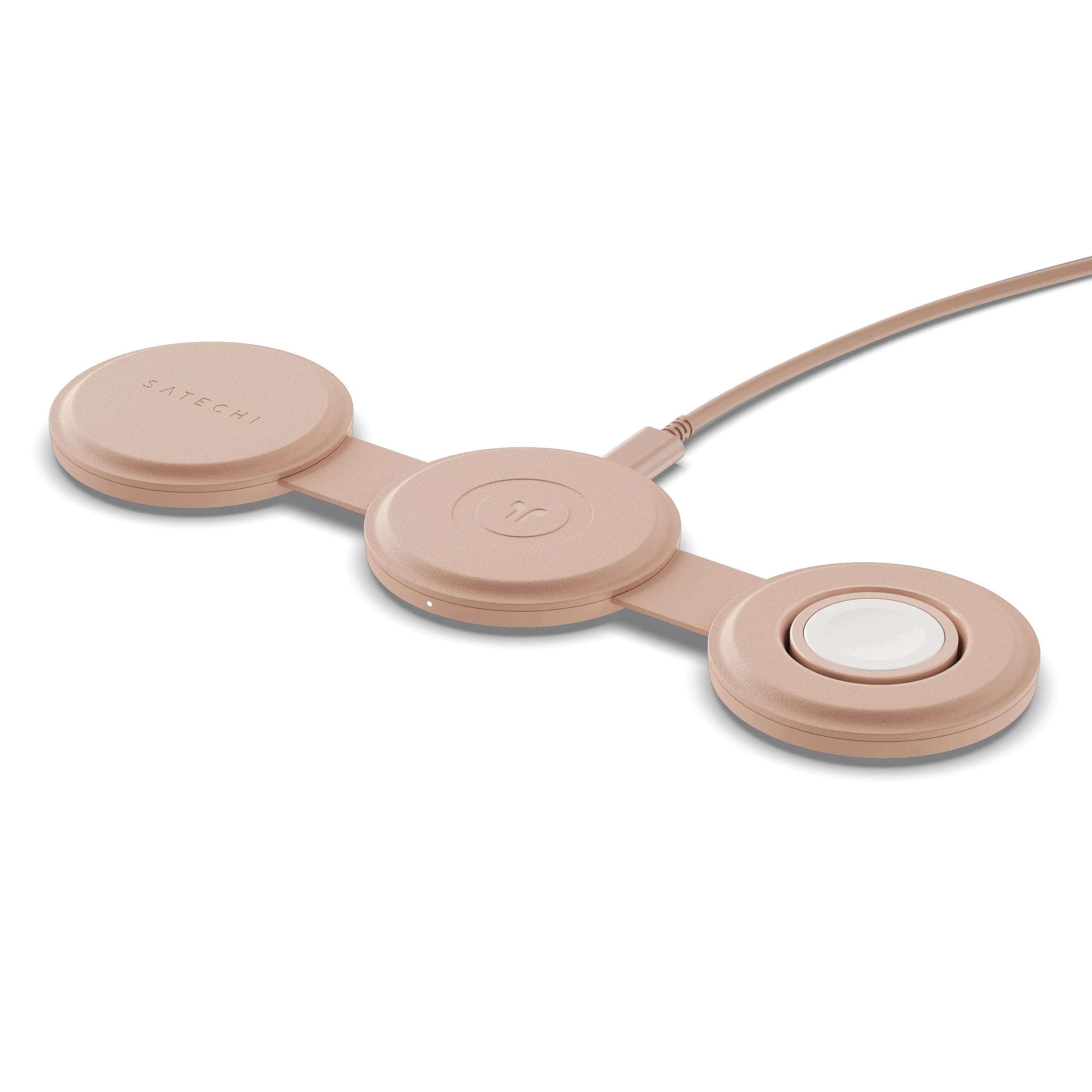 Bežični punjač SATECHI OntheGo 3-in-1 - Desert Rose-0