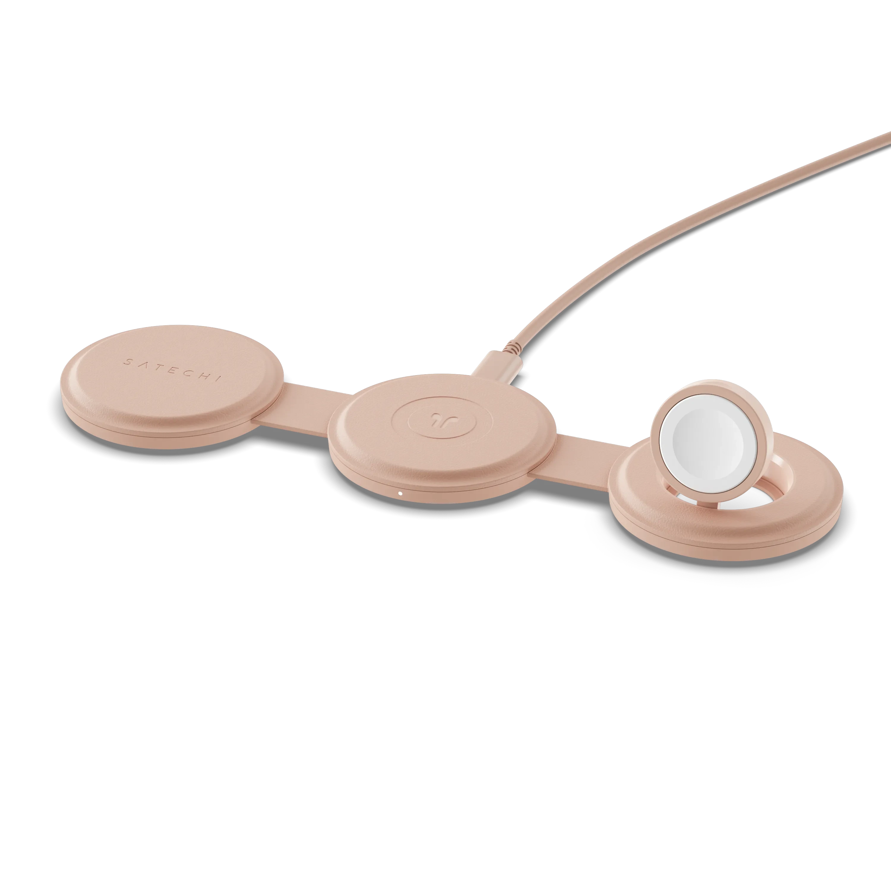 Bežični punjač SATECHI OntheGo 3-in-1 - Desert Rose-1