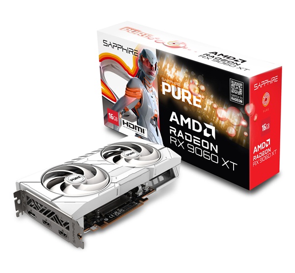 Grafička kartica SAPPHIRE Pure RX 9060XT Gaming OC, 16GB GDDR6