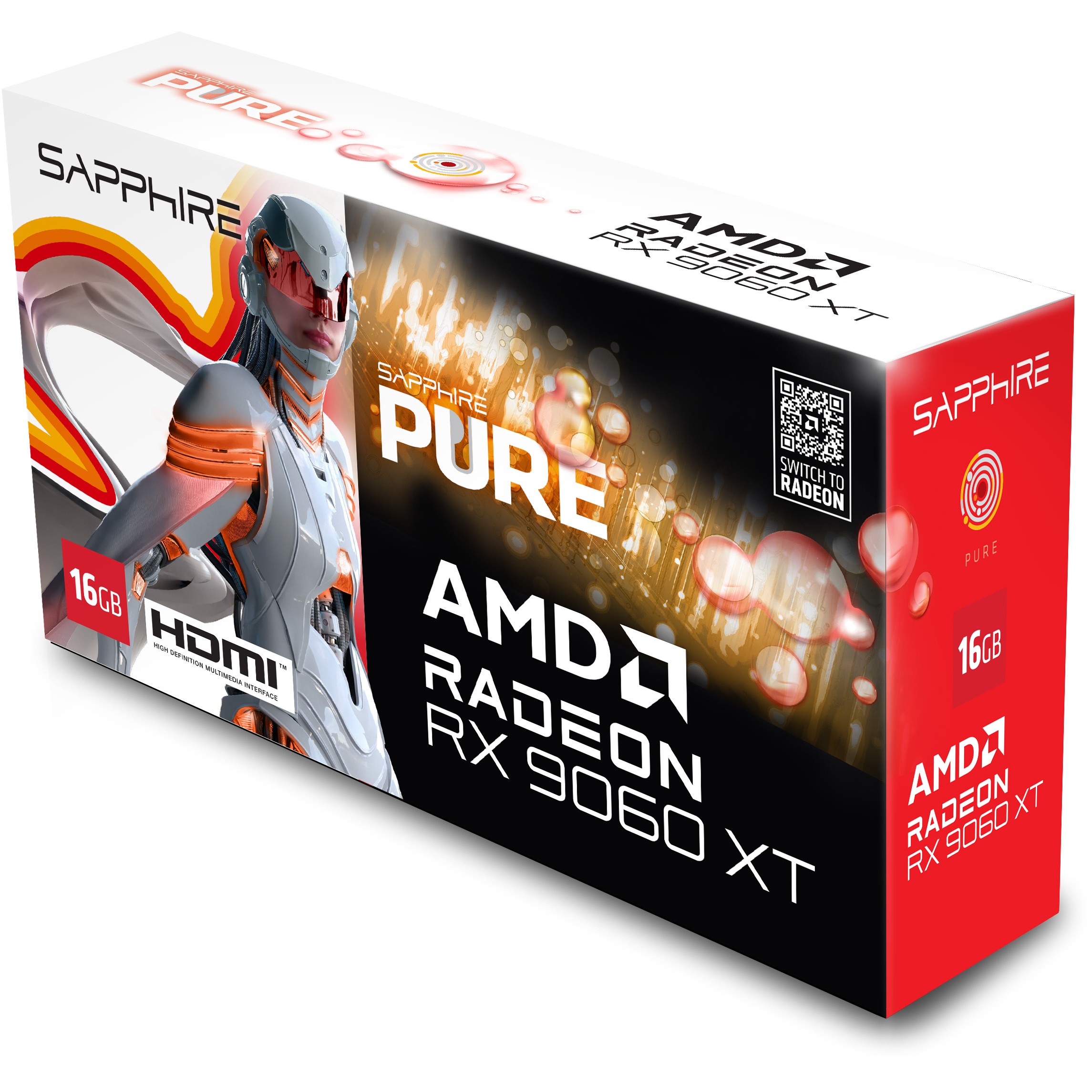 Grafička kartica SAPPHIRE Pure RX 9060XT Gaming OC, 16GB GDDR6-6