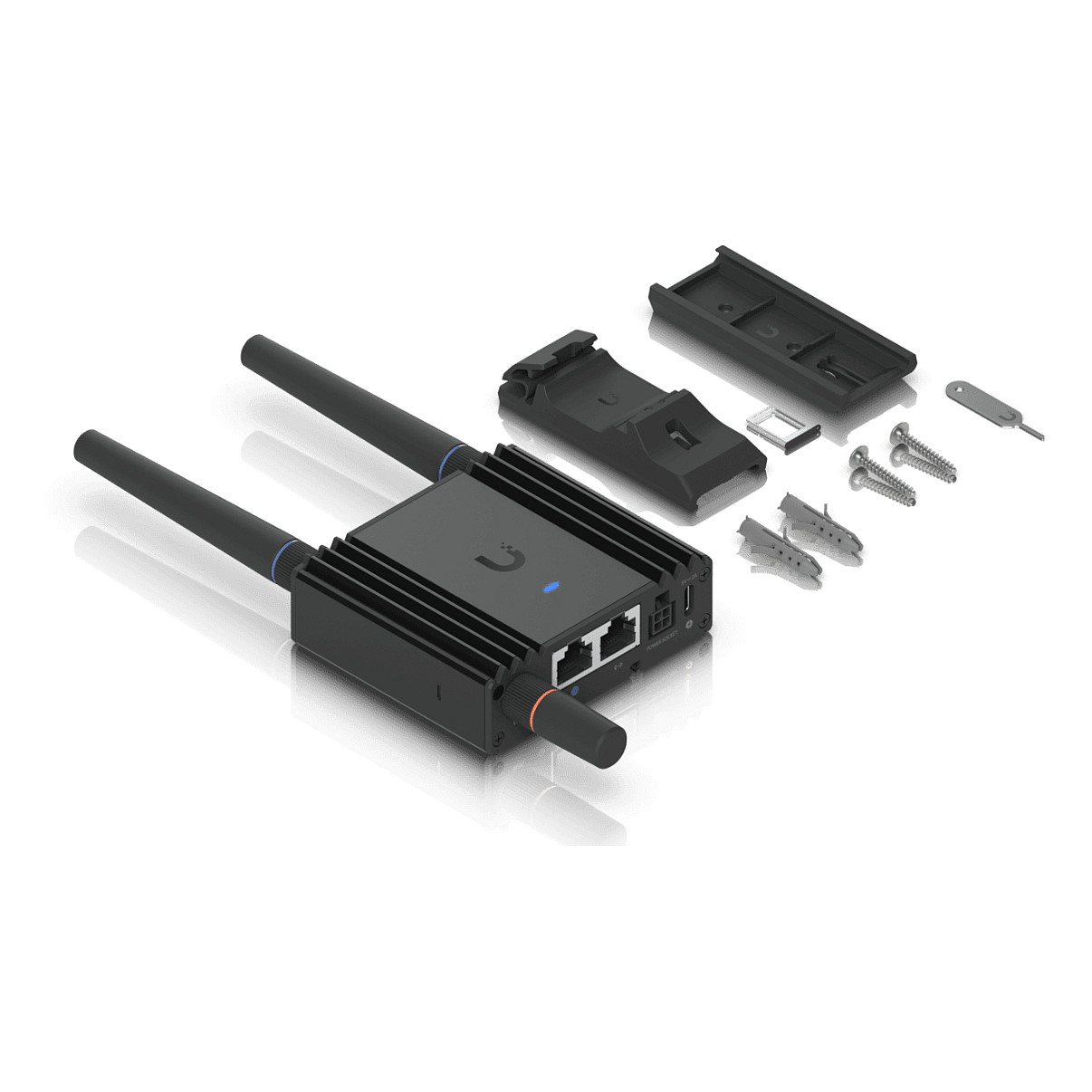 Router UBIQUITI UMR-Ultra LTE - ultrakompaktni, integrirani LTE, WiFi 4, 2 FE RJ45 porta, DIN šina, zidna montaža-10