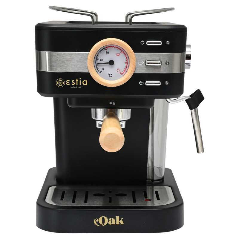Aparat za espresso kavu ESTIA 06-18986 (950 W, 15 bara, regulator pare, uklonjivi spremnici, grijana površina za šalice)-0