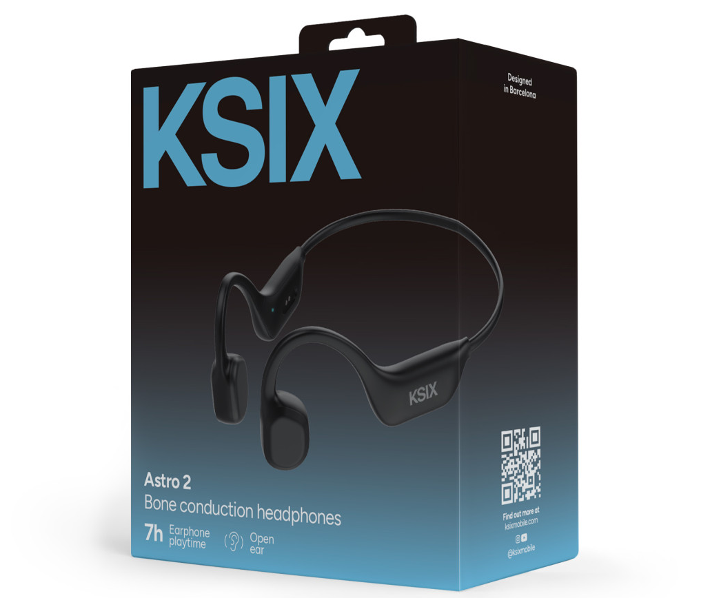 Slušalice KSIX Astro Sport 2, koštana provodljivost, 7h autonomija,crne-2