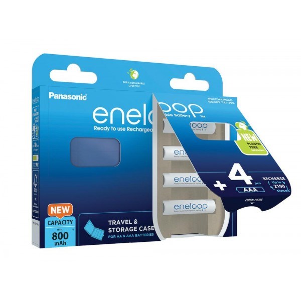 Baterije PANASONIC ENELOOP AAA 800mAh 4 szt + box-6