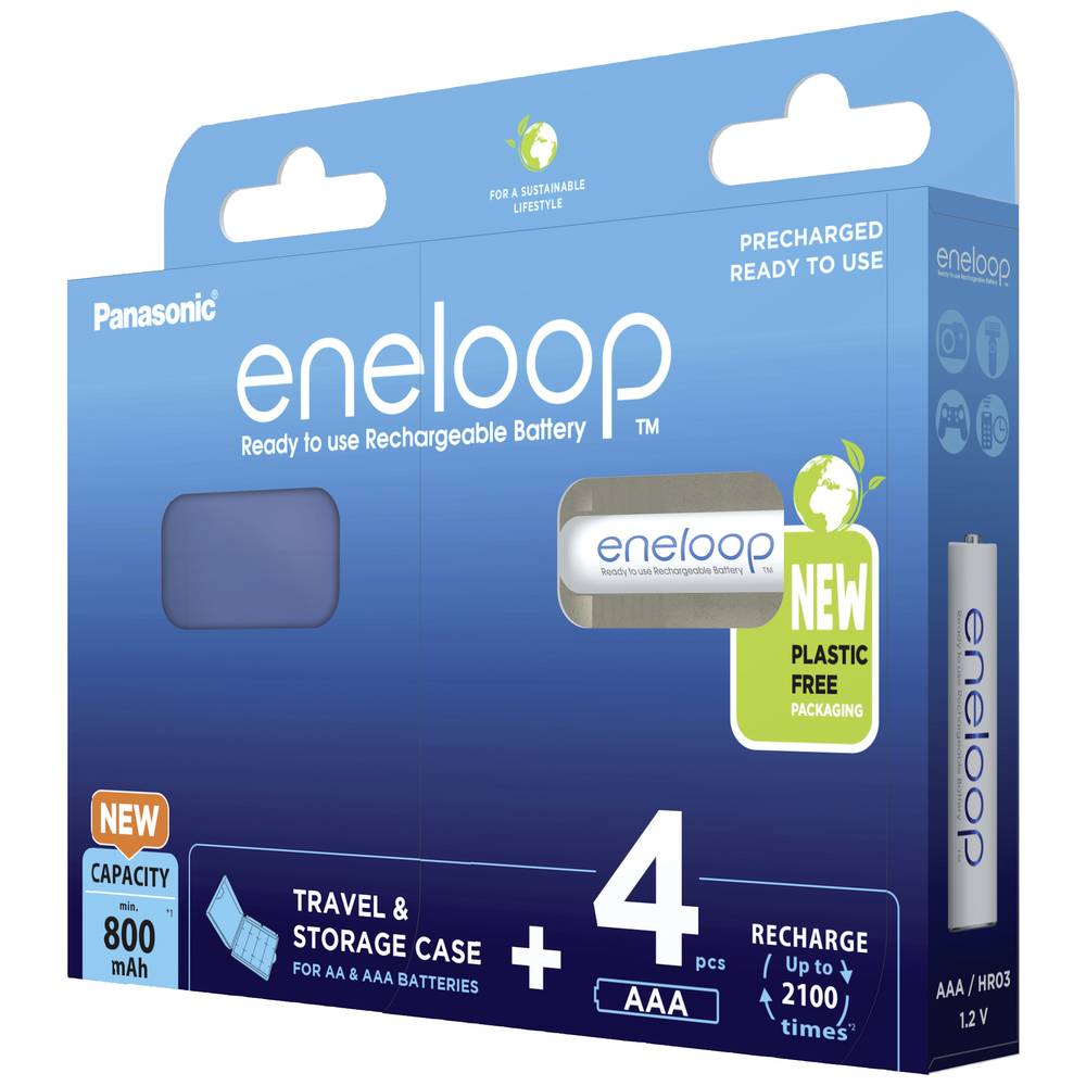 Baterije PANASONIC ENELOOP AAA 800mAh 4 szt + box-1