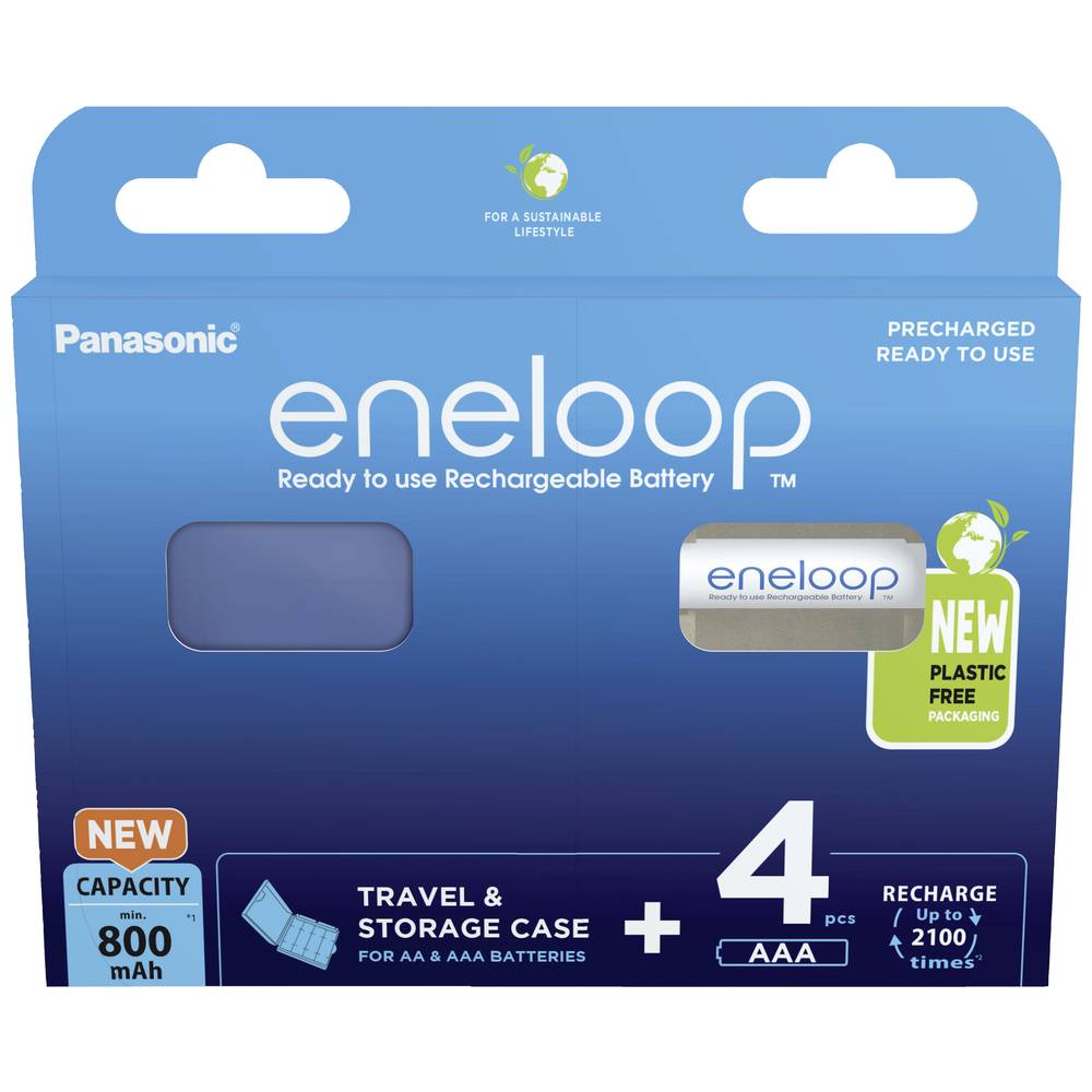 Baterije PANASONIC ENELOOP AAA 800mAh 4 szt + box
