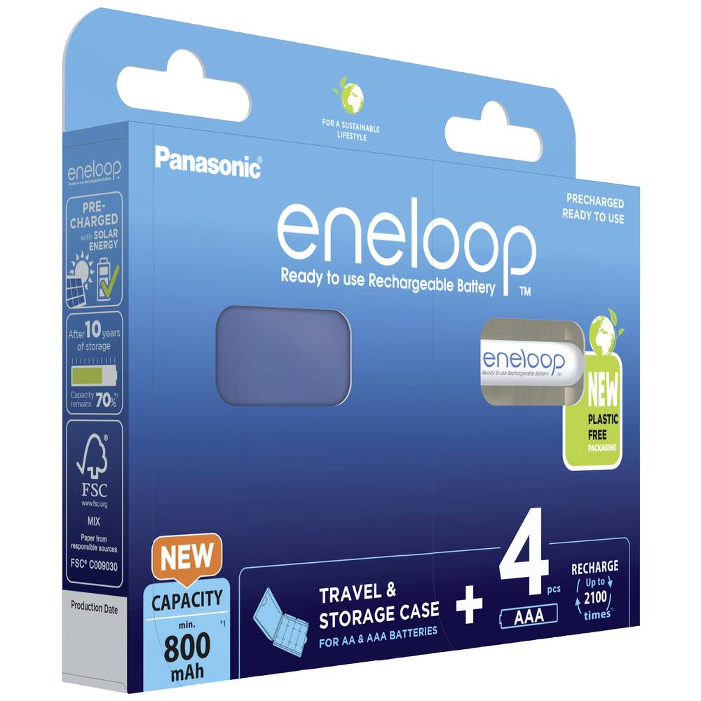 Baterije PANASONIC ENELOOP AAA 800mAh 4 szt + box-3