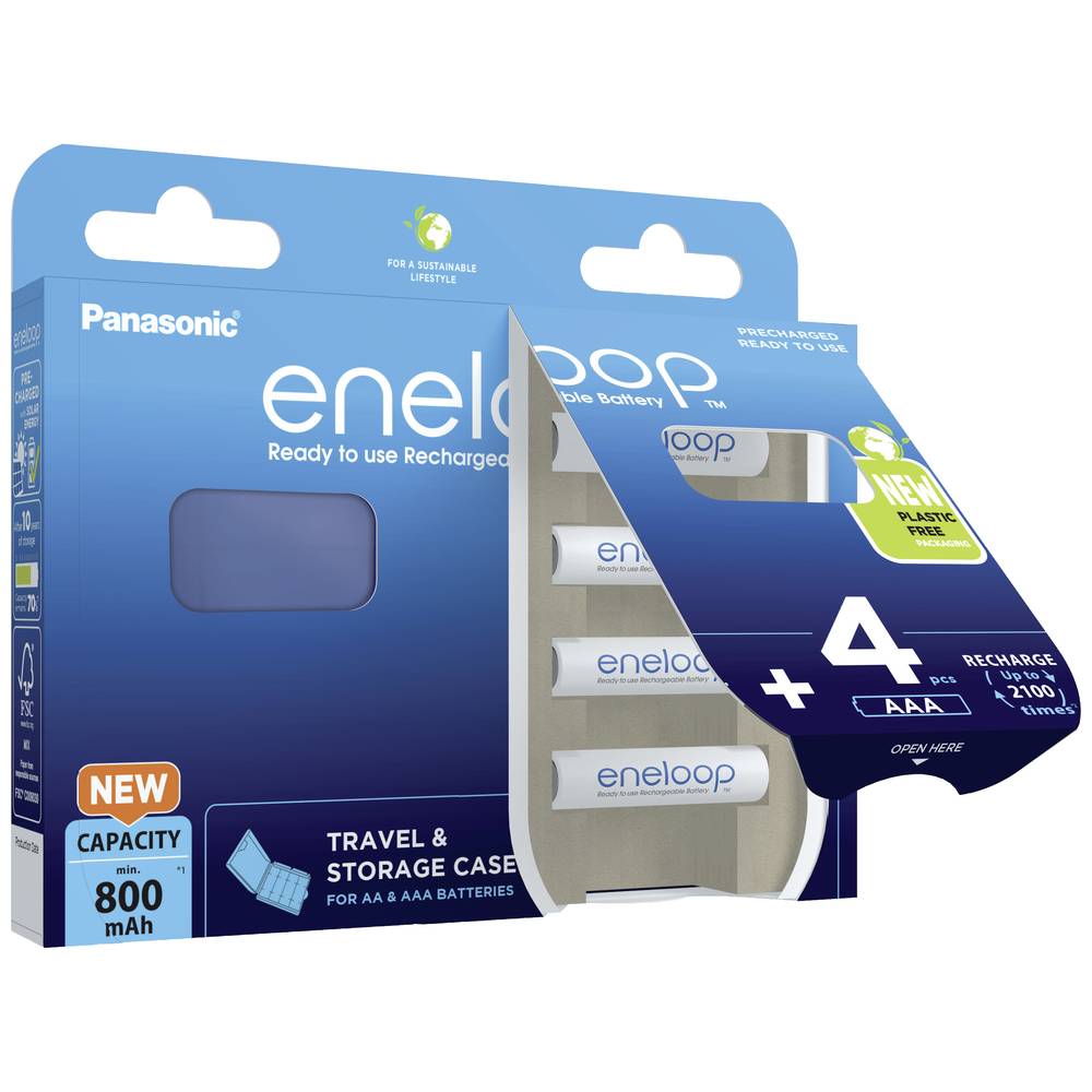 Baterije PANASONIC ENELOOP AAA 800mAh 4 szt + box-2