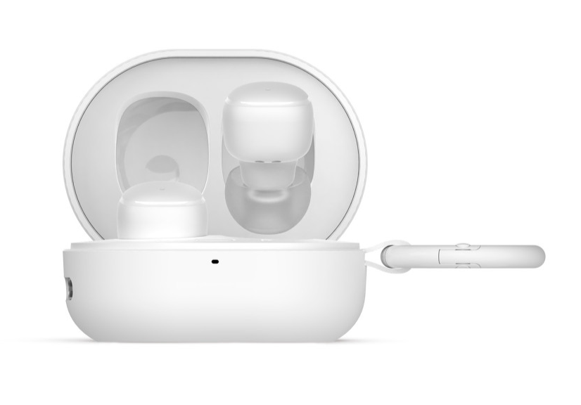 Slušalice bežične KSIX Neutron, USB-C, kopča za karabiner, baterija 4h+16h, bijele-2