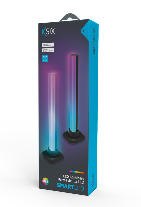 Lampa KSIX Lightbars SmartLED, 5W, 35 lumena, daljinski upravljač, RGBIC, WiFi-4
