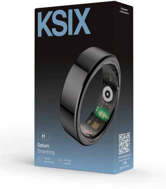 Pametni prsten KSIX Saturn, veličina XXS, aut. 3 dana, aktivnost, zdravlje, crni-4