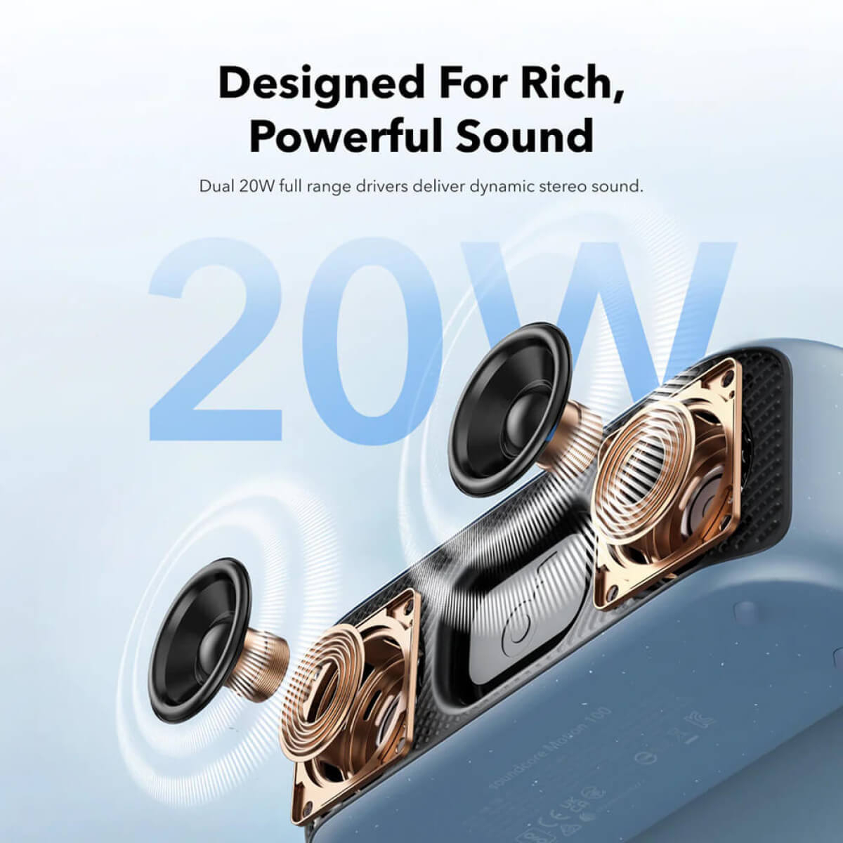 Bluetooth zvučnik ANKER Soundcore Motion 100 zeleni (IPX7 vodootporan, baterija 12h, Bluetooth)-2