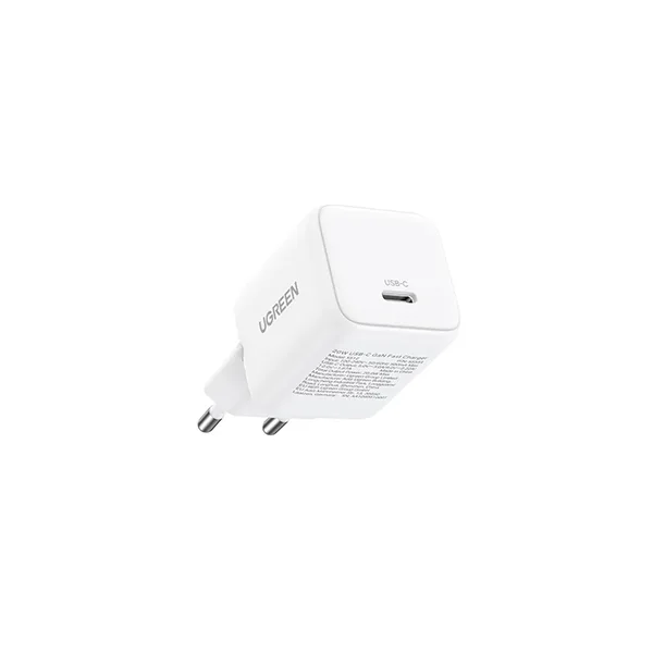 Kućni punjač UGREEN, 20W, 2x USB-C, GaN, bijeli-9