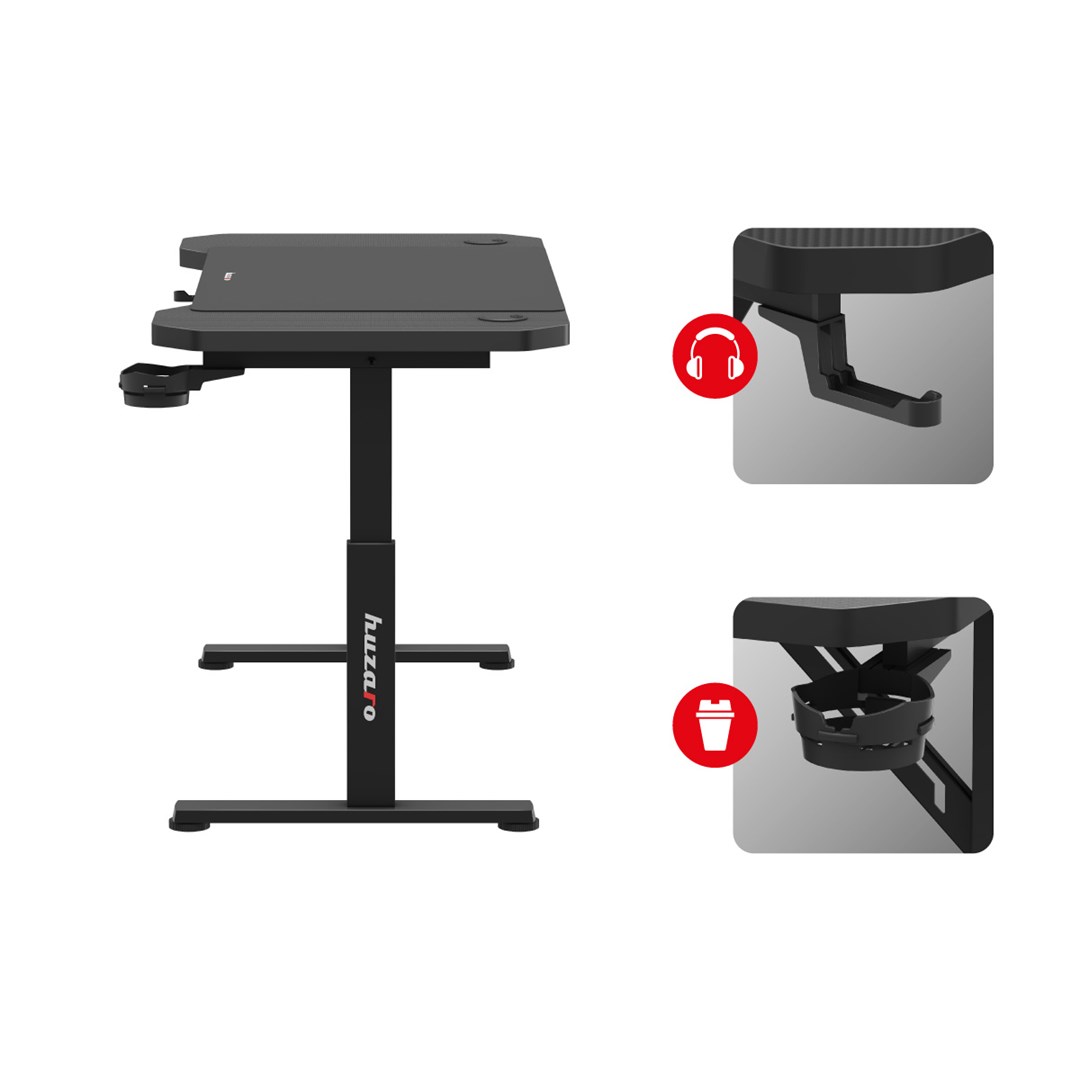Gaming stol HUZARO Hero 2.6 black-1
