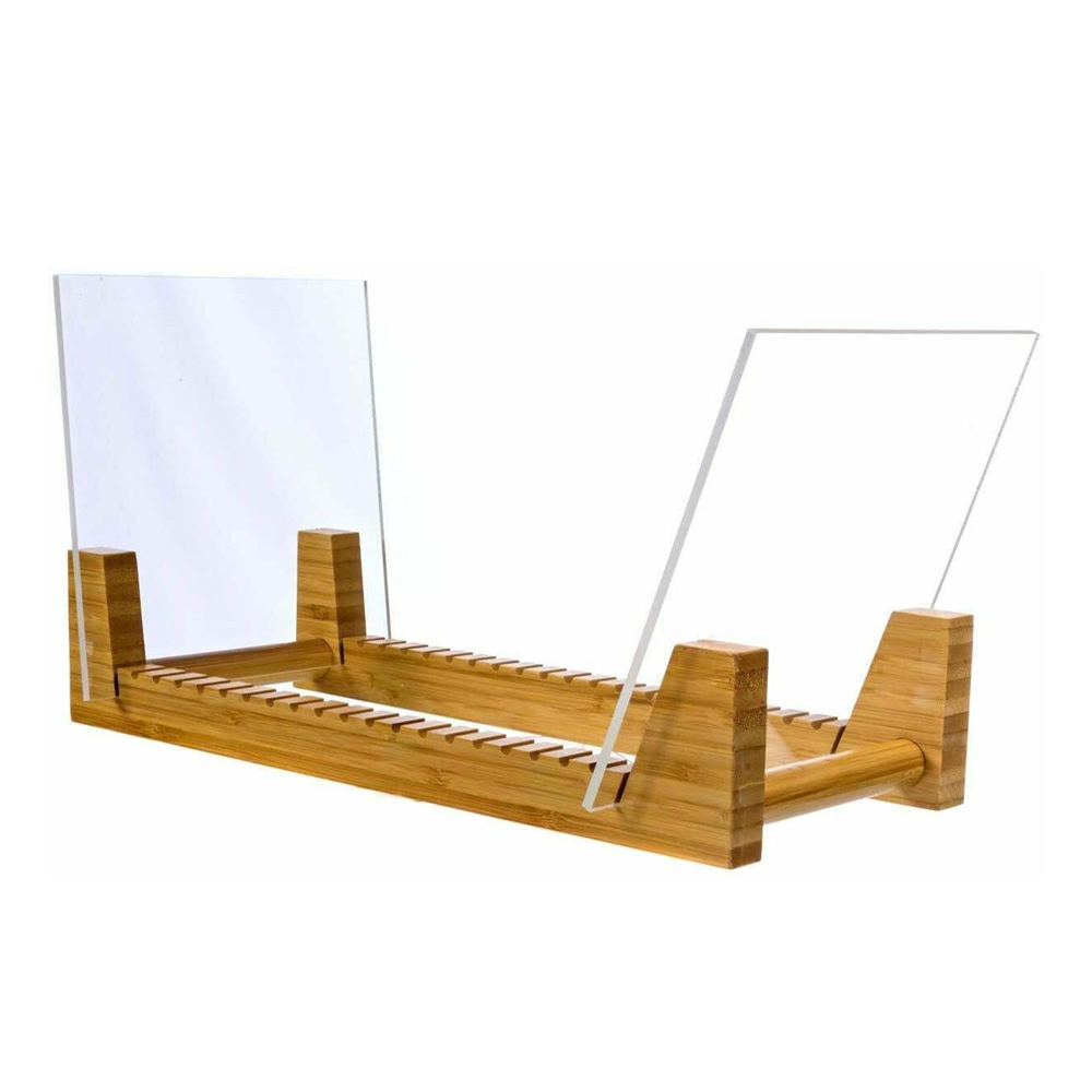 BMK Audio stalak za gramofonske ploče drvo + plexi