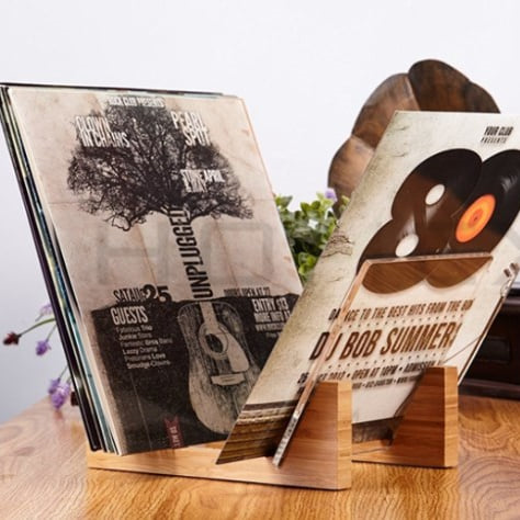 BMK Audio stalak za gramofonske ploče drvo + plexi-2