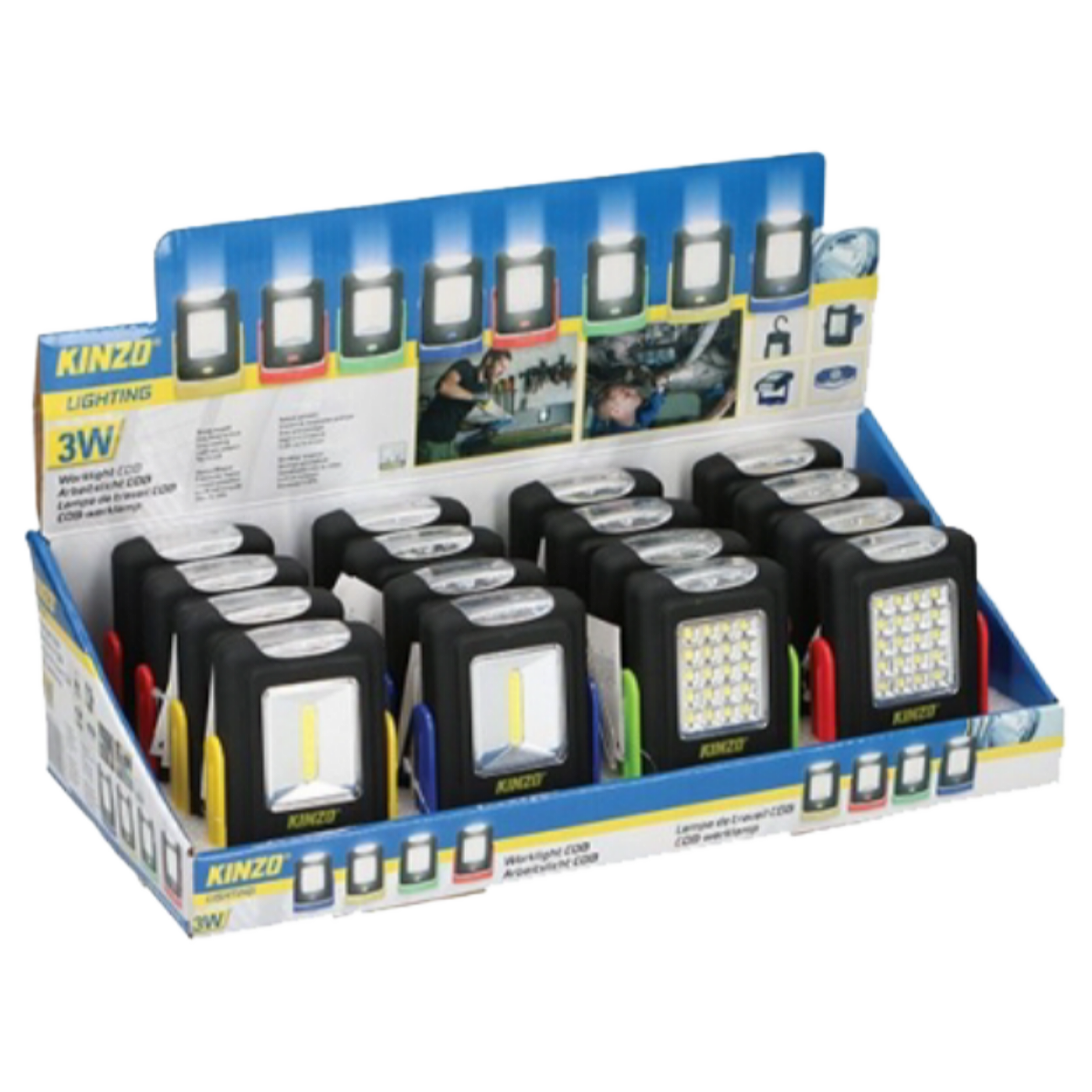 Ručna svjetiljka KINZO 1293 (LED, napajanje 3 x AAA baterije, plastika)-0