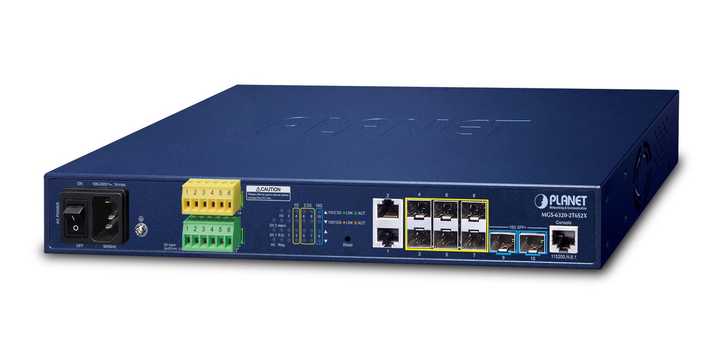 Industrijski mrežni switch PLANET IGS-5225-4T2S (4x 1GbE RJ45, 2x 1G SFP, L2/L4 Managed)-0