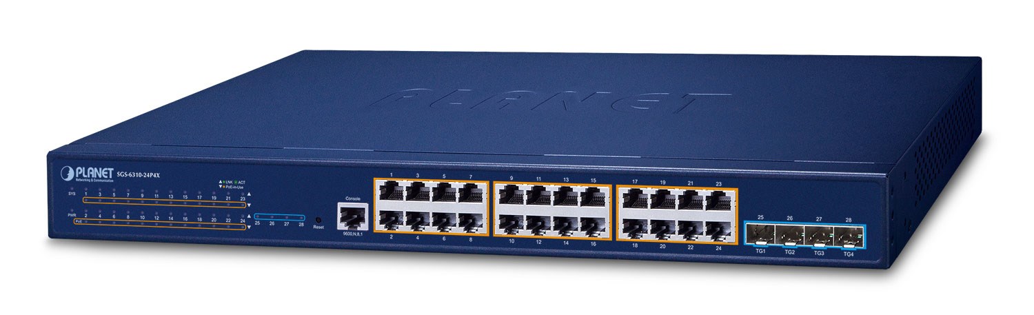 Mrežni switch PLANET SGS-5220-24T4X (24-port 10/100/1000T + 4-port 10G SFP+)-0