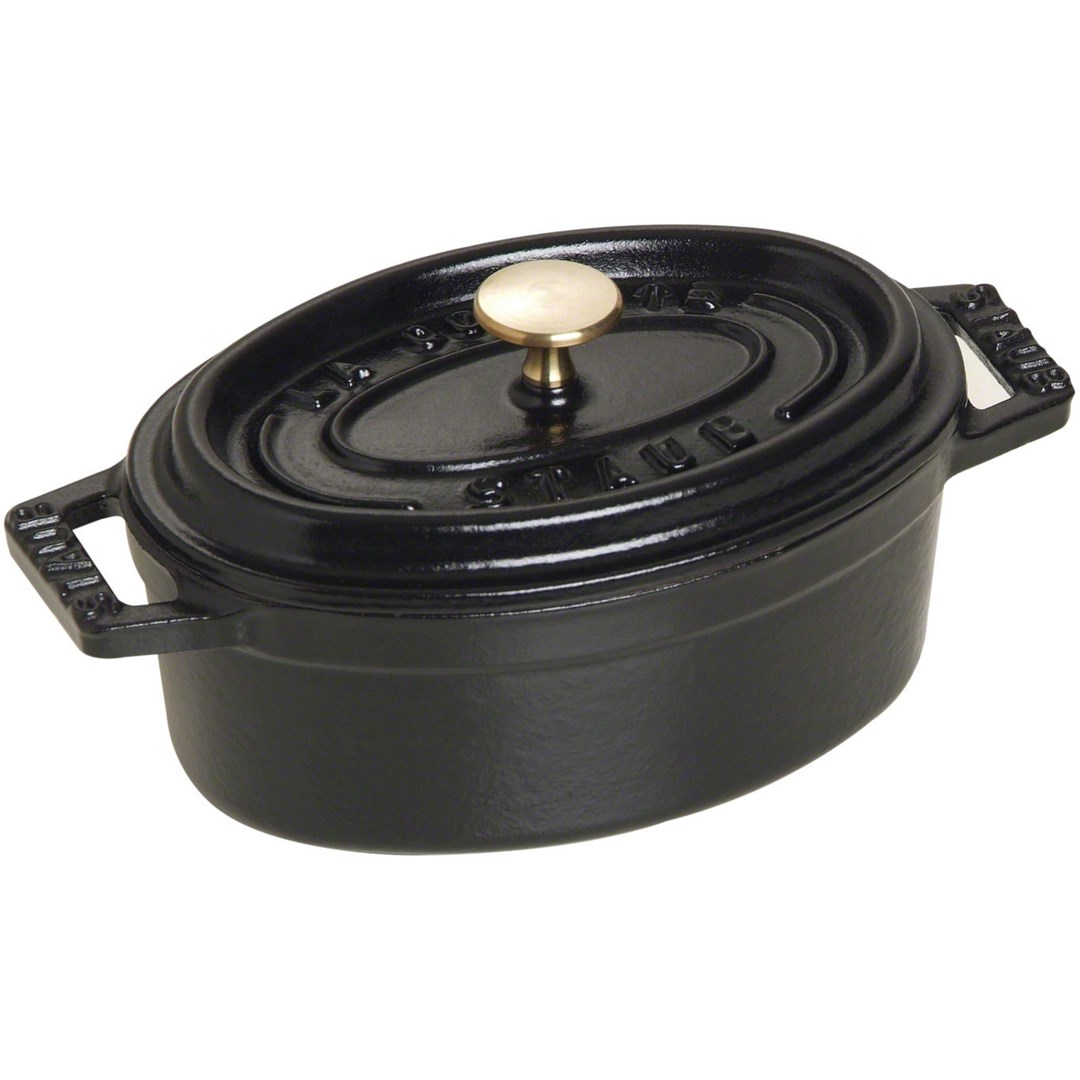Mini tava STAUB 12 cm (lijevano željezo, za sve vrste štednjaka, crna)-1