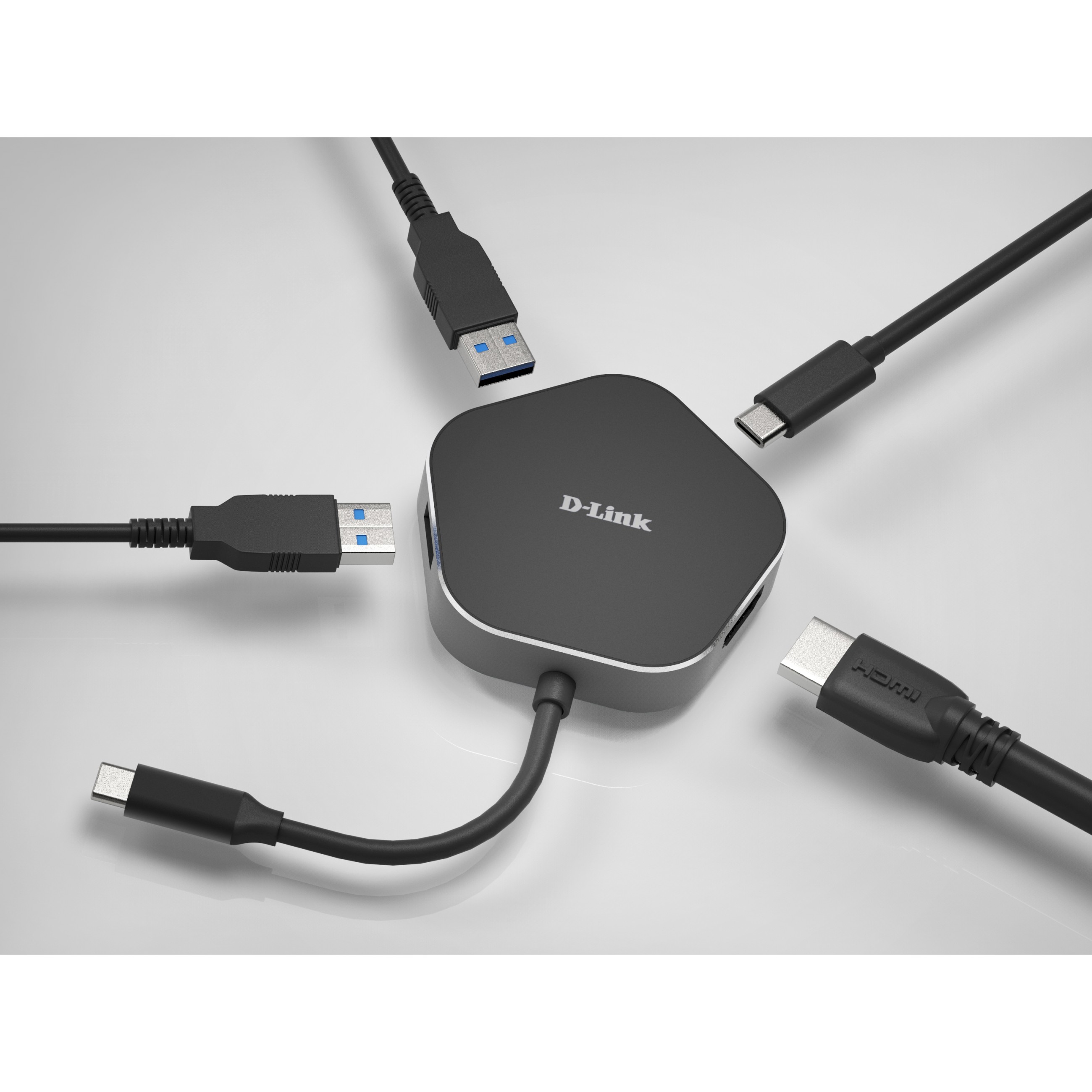 Laptop Dock D-LINK DUB-M420 (Wired, Thunderbolt 3, Aluminium, Black)-1