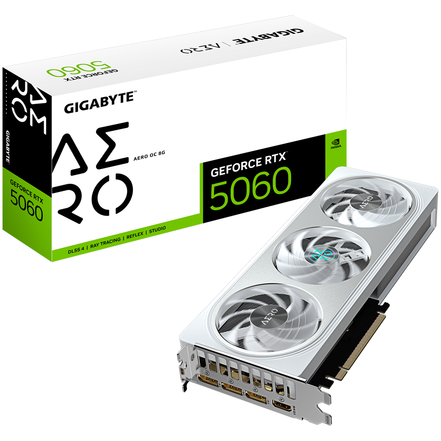 Grafička kartica GIGABYTE GeForce RTX 5060 AERO OC 8G (8GB GDDR7)