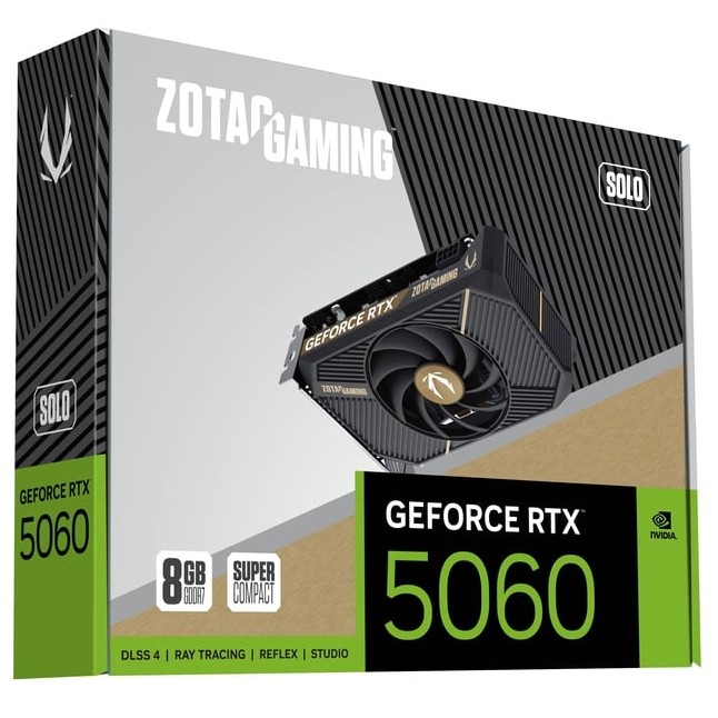 Grafička kartica ZOTAC GAMING GeForce RTX 5060 SOLO NVIDIA 8 GB GDDR7-6
