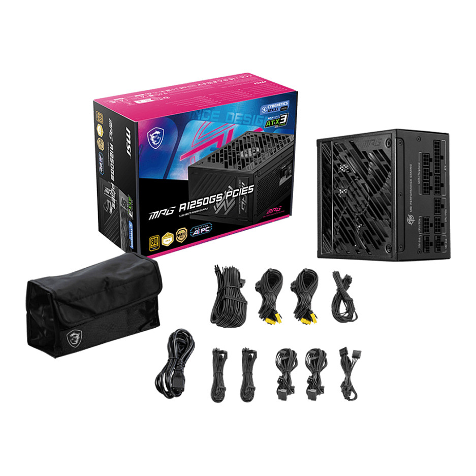Napajanje MSI MPG A1250GS 1250W PCIE5 80+ Gold-4