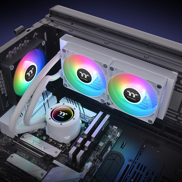 Hladnjak za procesor THERMALTAKE TH240 V2 ARGB 24 cm bijeli-5