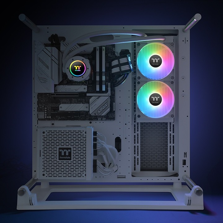 Hladnjak za procesor THERMALTAKE TH240 V2 ARGB 24 cm bijeli-6