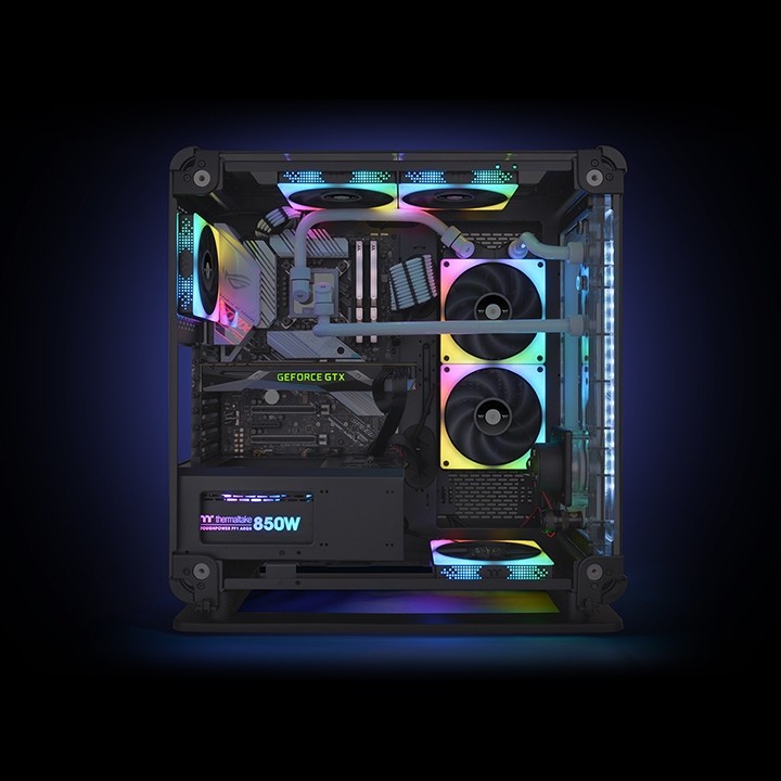 Ventilator THERMALTAKE TOUGHFAN 12 RGB (12 cm, bijeli, 3 komada)-4