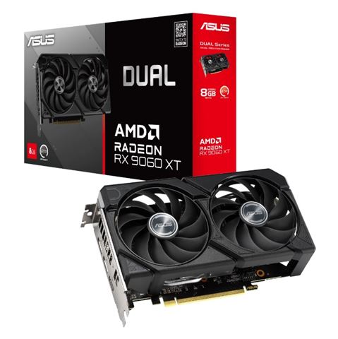Grafička kartica ASUS DUAL-RX9060XT-8G (AMD Radeon RX 9060 XT, 8 GB GDDR6, PCIe 5.0 x16, 2x DisplayPort 2.1b, 1x HDMI 2.1b)-6