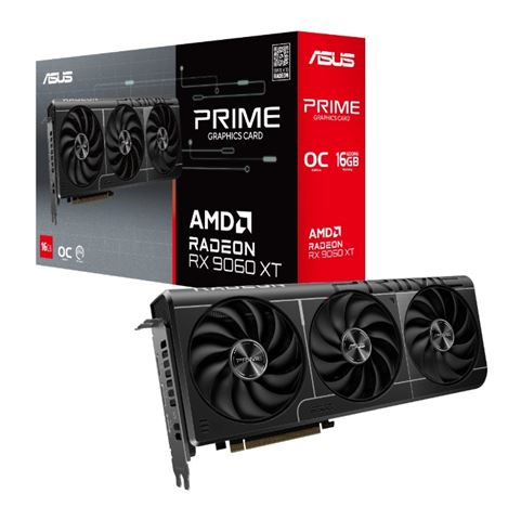 Grafička kartica ASUS Prime Radeon RX 9060 XT O16G (AMD, 16 GB GDDR6, PCIe 5.0 x16, 2x DisplayPort, 1x HDMI)