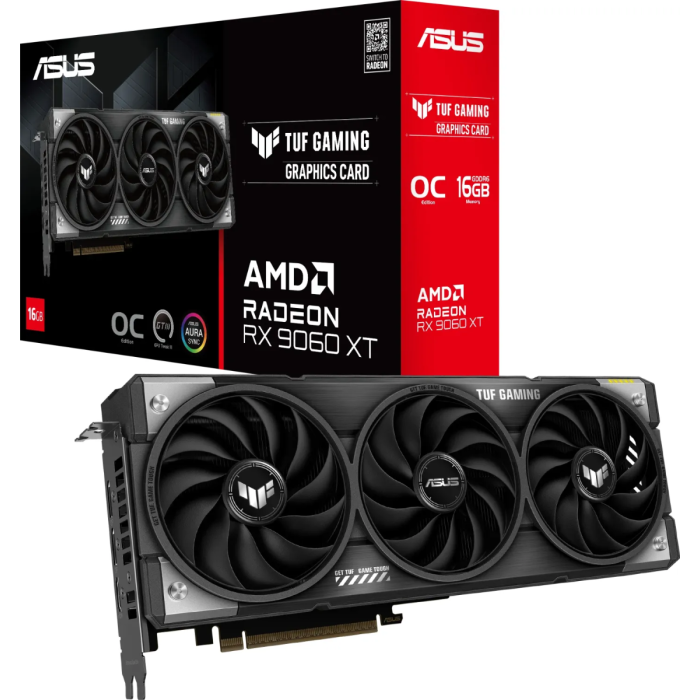 Grafička kartica ASUS TUF Gaming TUF-RX9060XT-O16G-GAMING (AMD Radeon RX 9060 XT, 16 GB GDDR6)-0