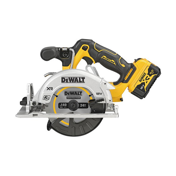 Akumulatorska kružna pila DEWALT DCS512P2-QW (12V XR, 140mm, 2x5.0Ah, TSTAK)-1